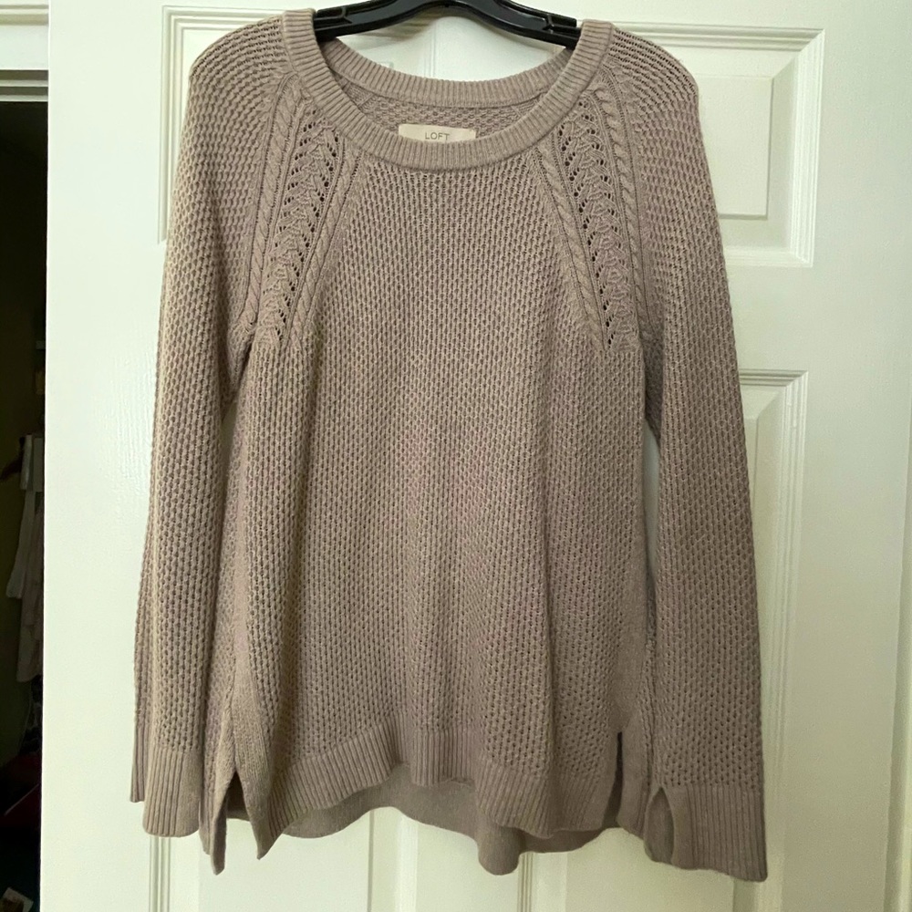 Taupe color Loft sweater